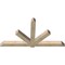 Ekena Millwork Kennewick Rough Sawn Timber Gable Bracket, Douglas Fir, 96"W x 52"H x 6"D x 6"F, 13/12 Pitch GBW096X52X0606KEN00RDF - alternate 4